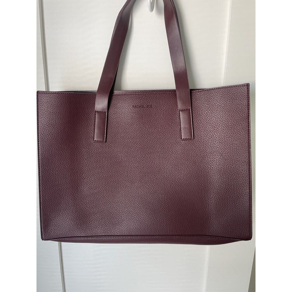 Rachel Zoe Arialith Bordo Large Tote Bag Burgundy Faux Leather